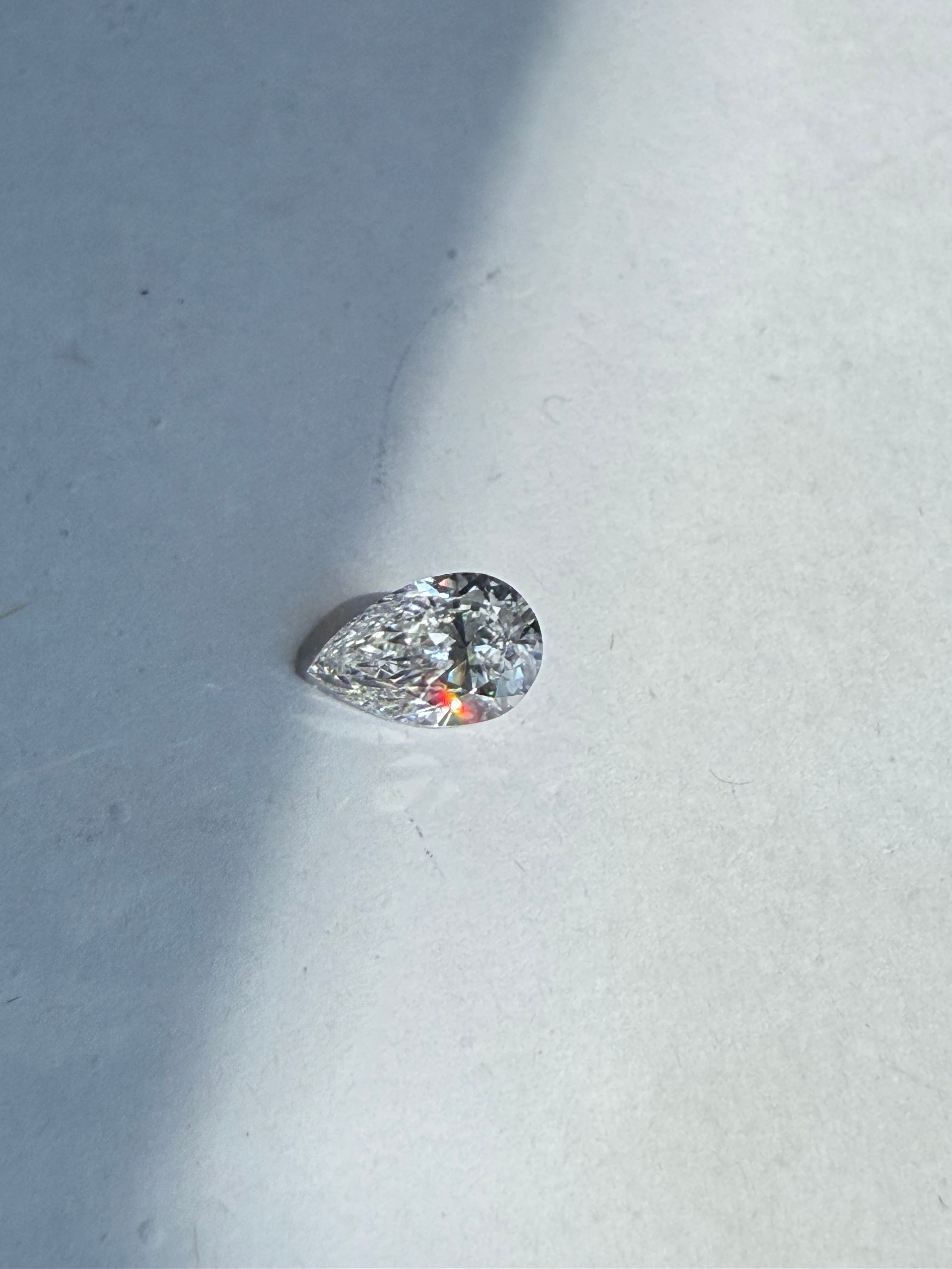 2ct PEAR DIAMOND
