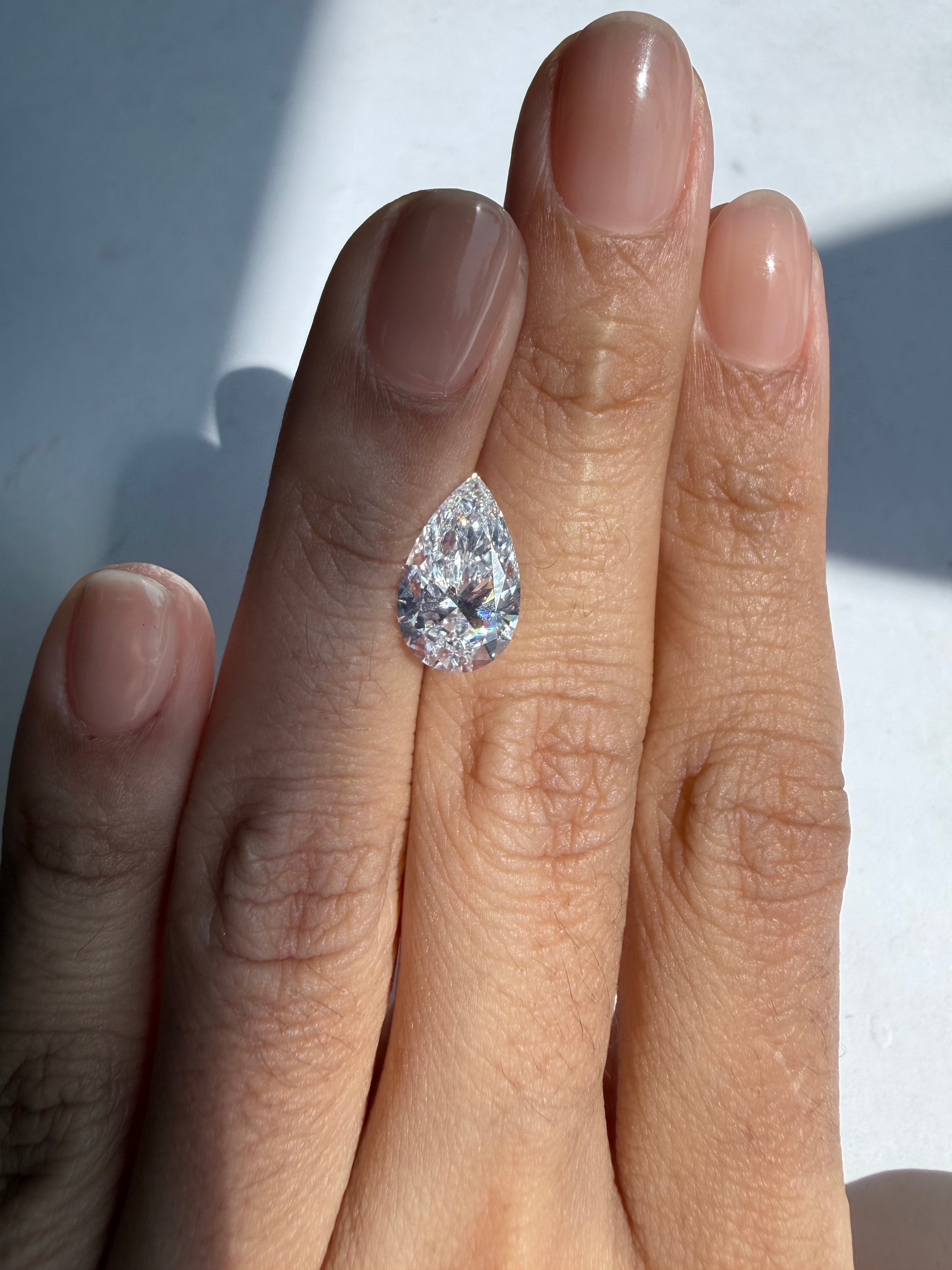 3ct PEAR DIAMOND