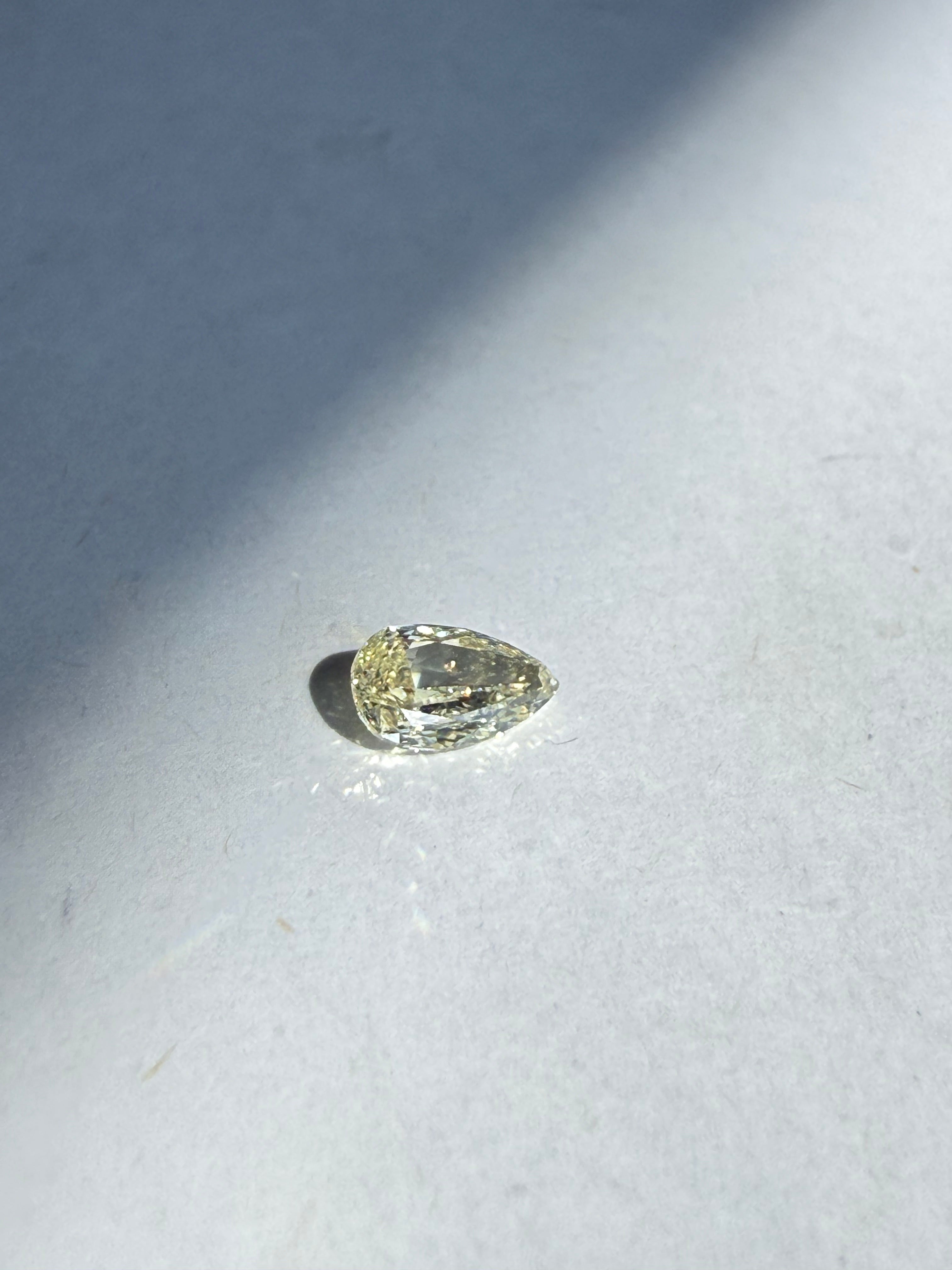 0.50ct Pear diamond