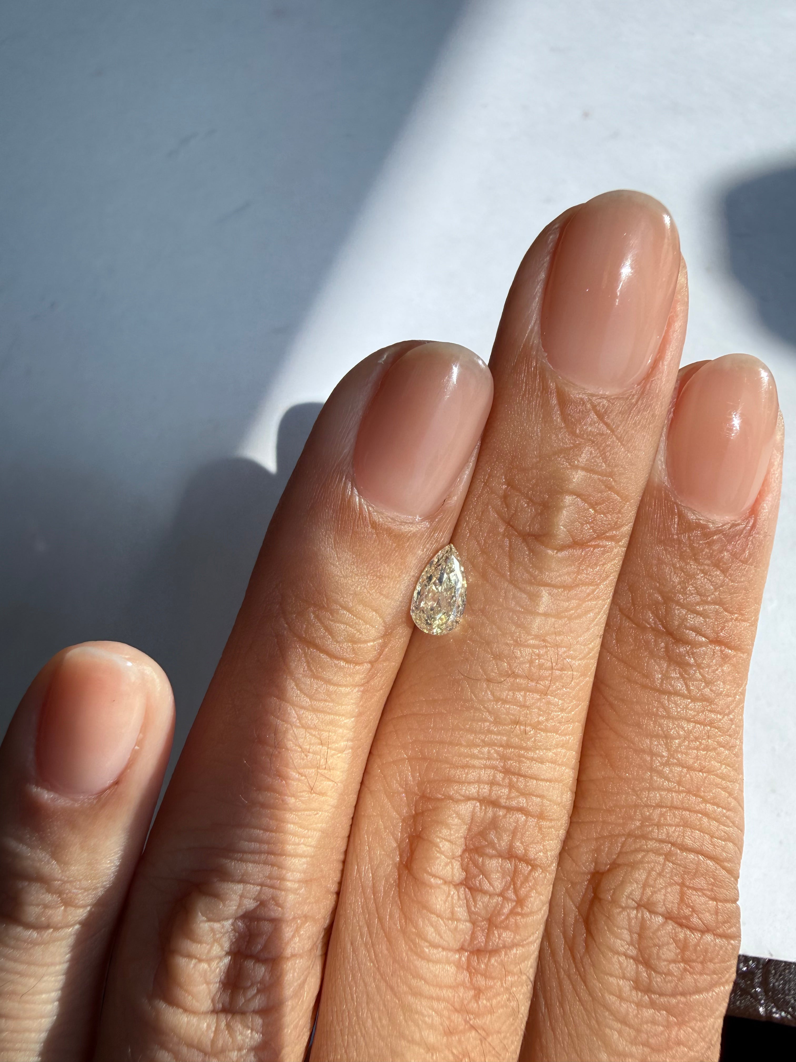 0.50ct Pear diamond